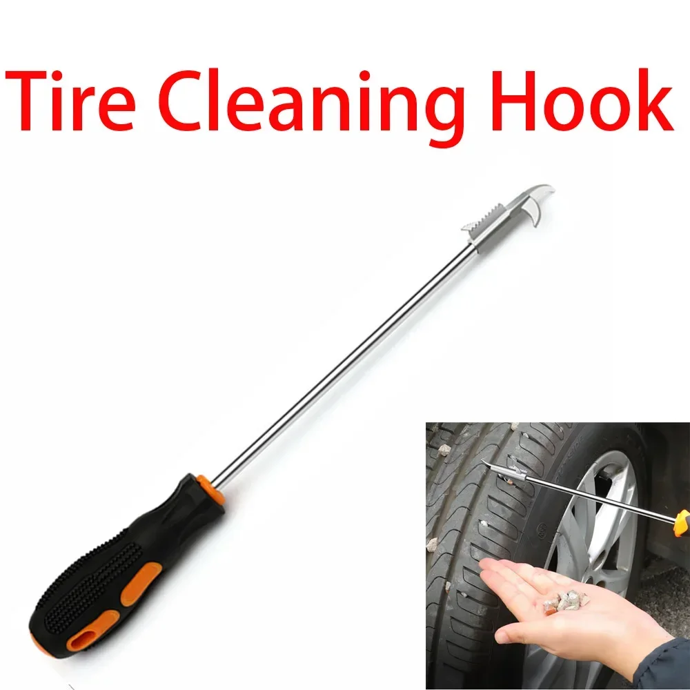 Tire Cleaning Hook Car Tire Clear Stone Hook To Remove Gravel Cleaning Tool Tire Stone Cleaner