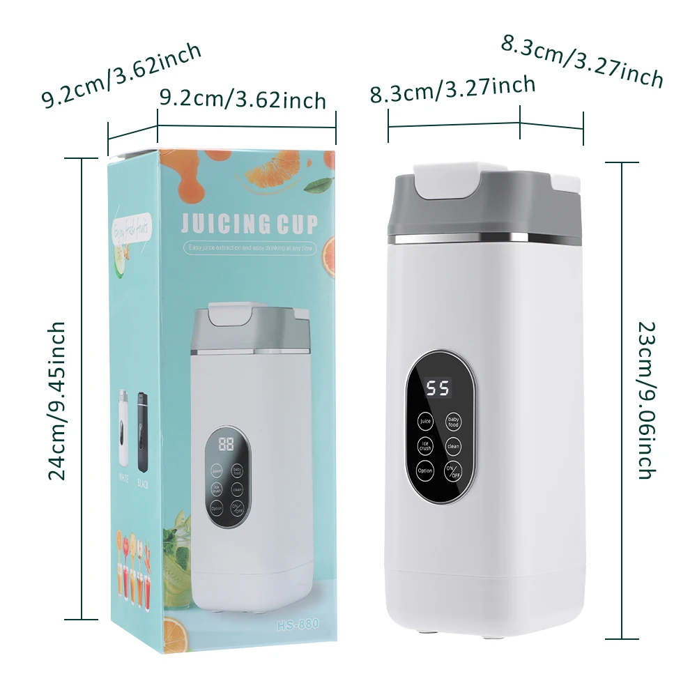 6 Blades Electric Juicer Cup 2 Cups For Travel Portable Juicer Mixer Usb Charge - Image 32