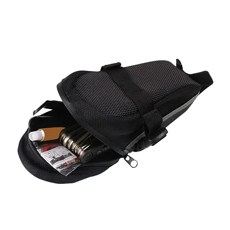 Nylon Bicycle Bag Waterproof Mountain Bike Saddle Storage Seat Rear Tool Pouch - Image 9