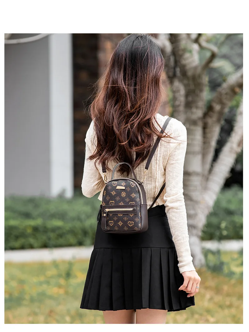 Flower backpack 2022 ladies bag fashion backpack women's - Image 17