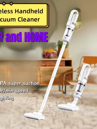 Multifunction Home-appliance 19000Pa Cleaning Machine Powerful Wireless Car Vacuum Cleaner Metal Strainer Portable Handheld