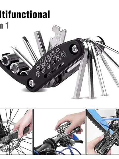 16 in 1 Portable Bicycle Repair Tools Kit Hex Wrench Nut Tire Screwdriver Motorcycle Bicycle Repair Tools