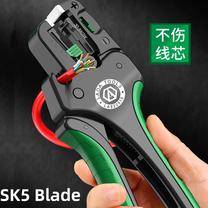 LAOA Multifunctional Fast Fully Automatic Wire Stripping Pliers 0.05-10 mm² Cable Cutting Nippers - Image 4
