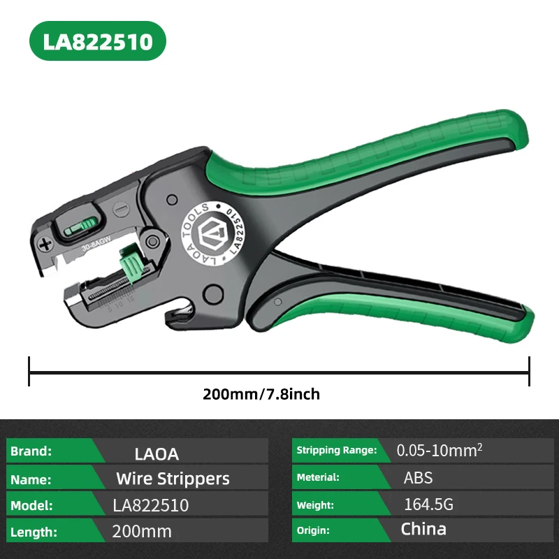 LAOA Multifunctional Fast Fully Automatic Wire Stripping Pliers 0.05-10 mm² Cable Cutting Nippers - Image 7
