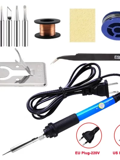 Adjustable Temperature Electric Soldering Iron 60W Electric Soldering Iron Welding Solder Repair Tool