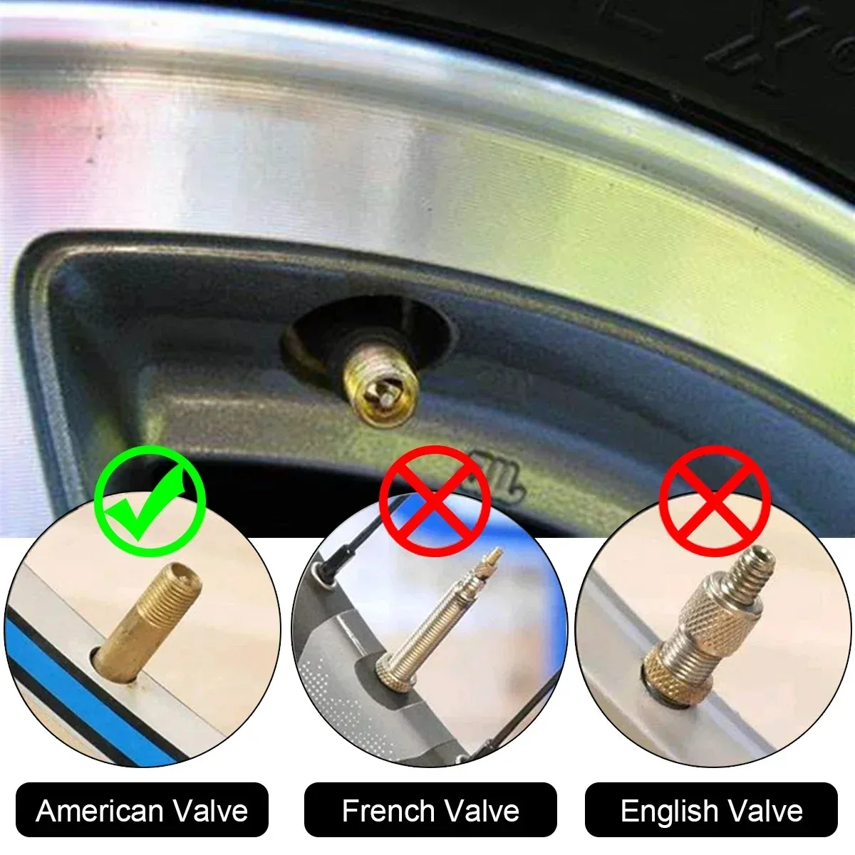 Car Bicycle Slotted Handle Tire Valve Stem Core Remover Screwdriver Tire Repair Install Tool Kit - Image 6