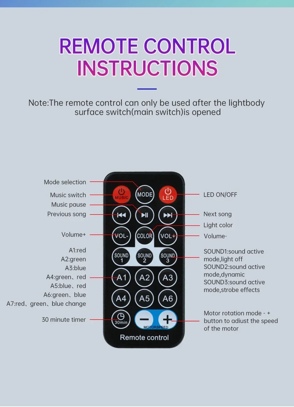 RGB Galaxy Star Projector Lights Bluetooth Speaker LED Aurora Borealis Lamp Remote Control - Image 20