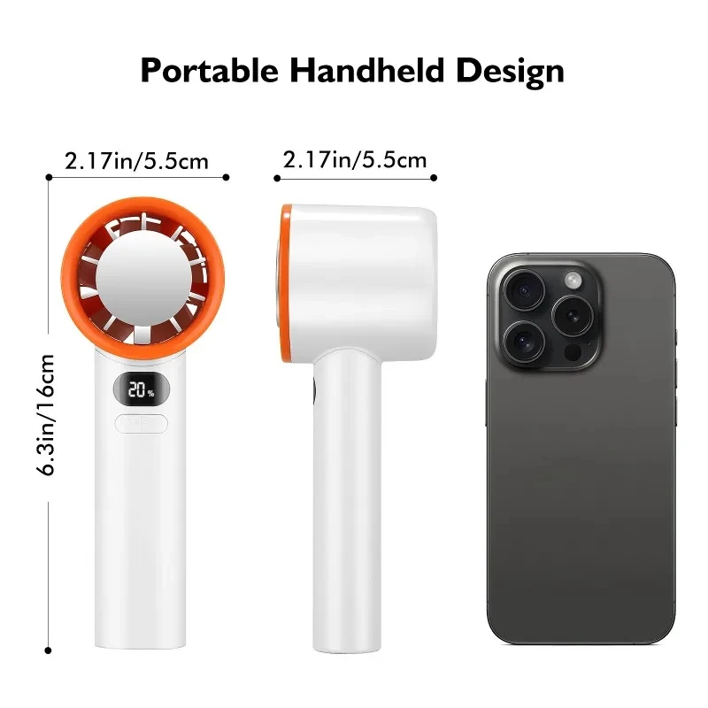 Xiaomi New Mini Handheld Fan 120 Speed Portable Desktop Fans Instant Cooling with Ice Mode Rechargeable - Image 6