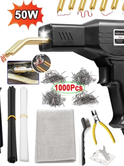 50W Hot Stapler Plastic Welding Machine Plastic Bumper Soldering Iron Car Bumpers Repair Kit PVC Welder Gun