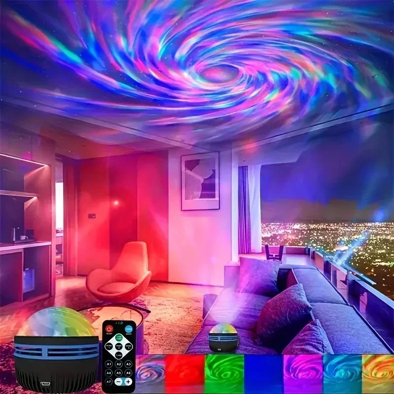 LED Galaxy Projector Light Multi-color Remote Control for Bedroom Decoration - Image 33