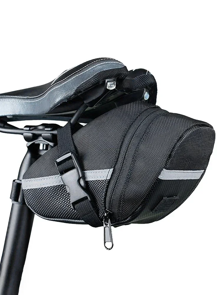 Nylon Bicycle Bag Waterproof Mountain Bike Saddle Storage Seat Rear Tool Pouch - Image 13