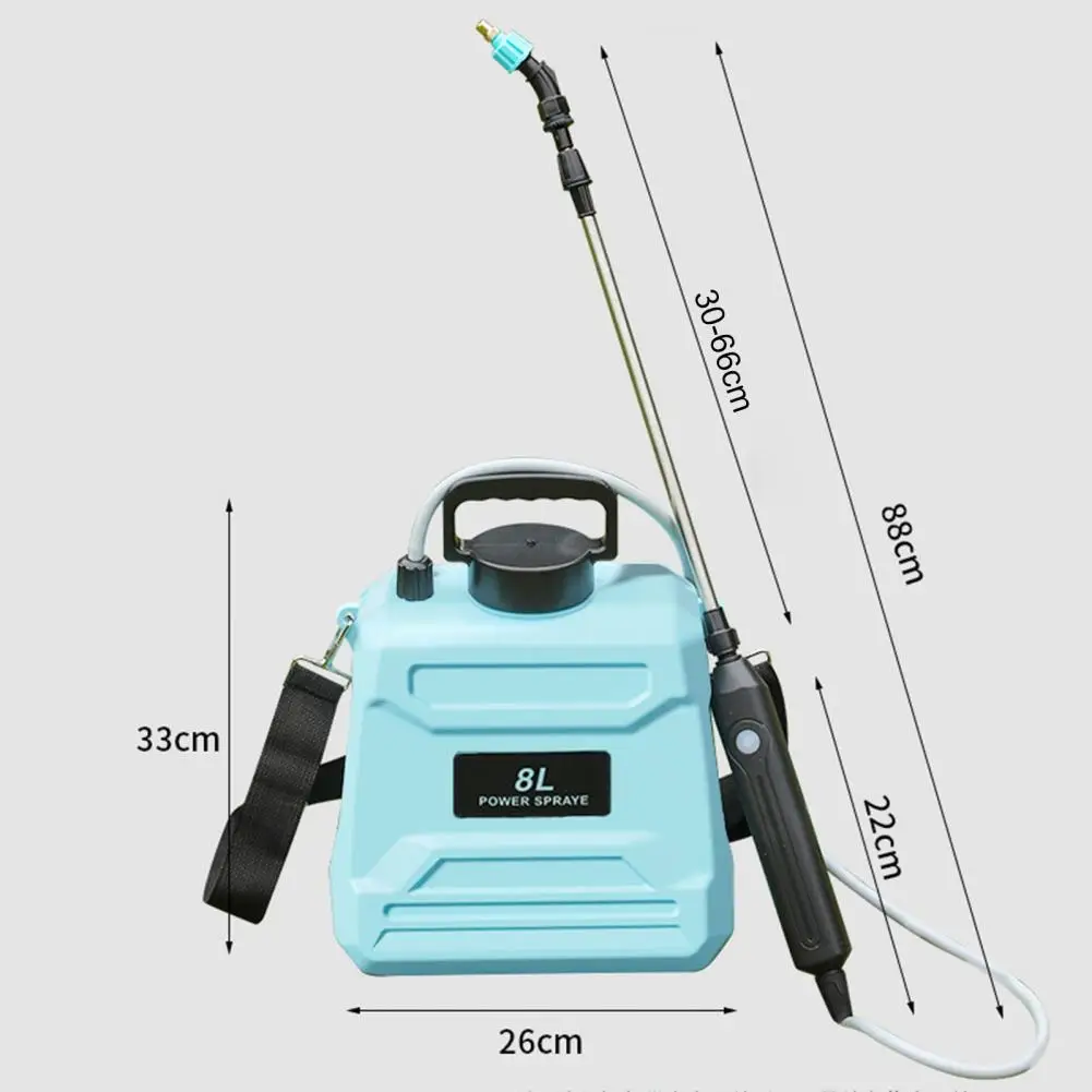 New 8-liter agricultural spray, high pressure sprayer backpack type, electric irrigation disinfection pesticide spray - Image 20