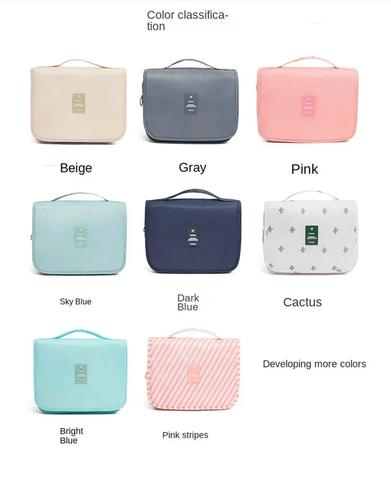 High Quality Travel Makeup Bag Waterproof Toiletries Organizer - Image 15