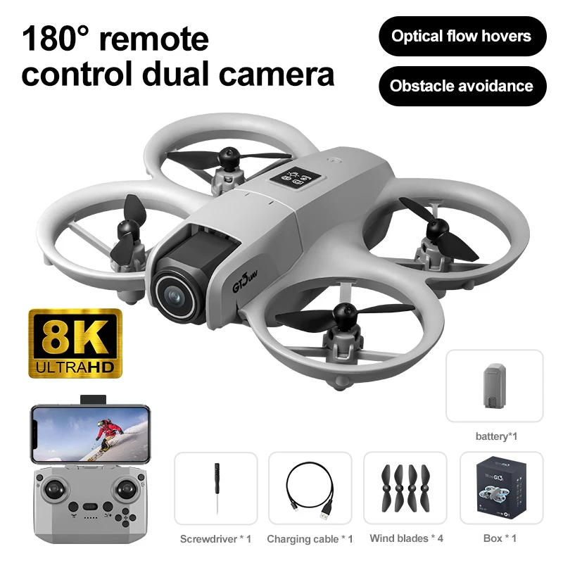 2025 GT3 RC Drone 8K 5G Professional HD Aerial Photography Obstacle Avoidance Remote Control Aircraft Dual Camera Quadcopter Toy - Image 7