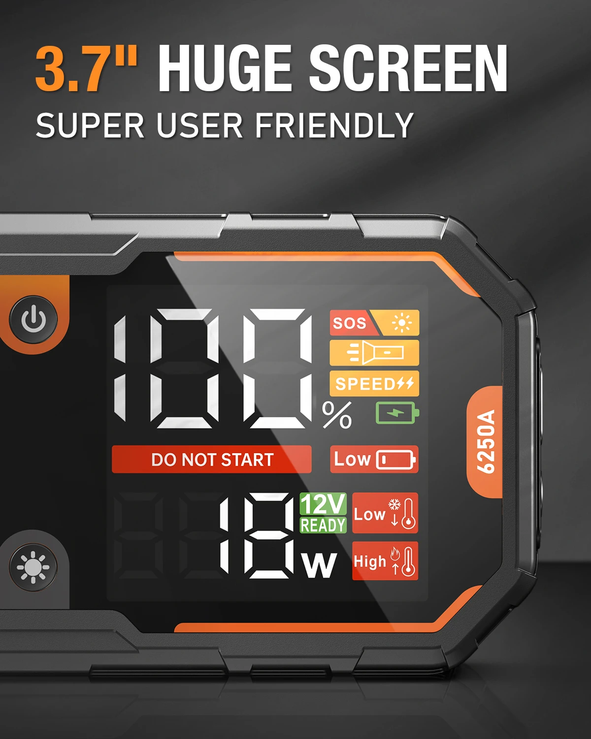 Car 6250A 30000mAh Portable 12V Jump Starter Power Bank 12V Auto Battery Charger Booster Starting Device - Image 2