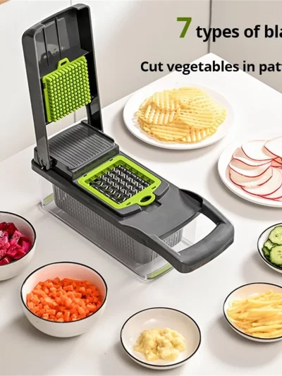 12/16pcs Vegetable Cutter Multifunctional Slicer Fruit Potato Peeler Carrot Grater