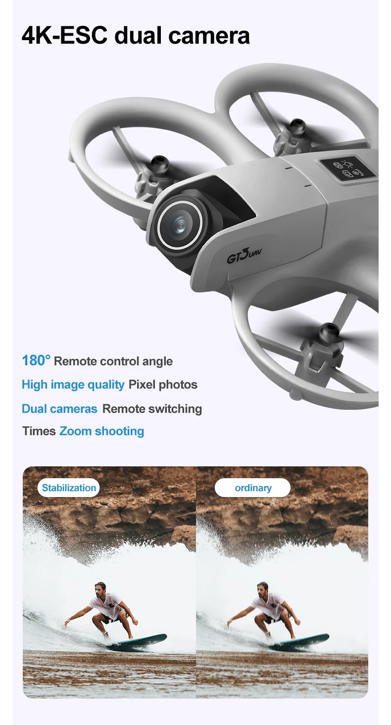 2025 GT3 RC Drone 8K 5G Professional HD Aerial Photography Obstacle Avoidance Remote Control Aircraft Dual Camera Quadcopter Toy - Image 16