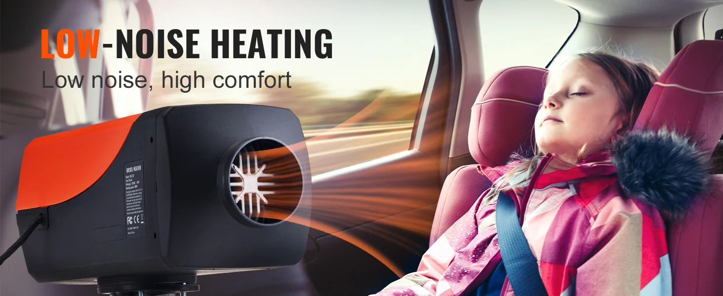 SucceBuy Diesel Air Heater 12V 5/8KW Diesel Heater Diesel Parking Heater Rapid Heating and Low Noise for RV Trailer Camper Van - Image 14