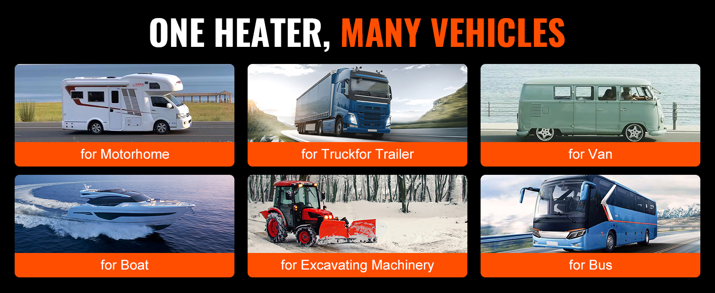 SucceBuy Diesel Air Heater 12V 5/8KW Diesel Heater Diesel Parking Heater Rapid Heating and Low Noise for RV Trailer Camper Van - Image 15