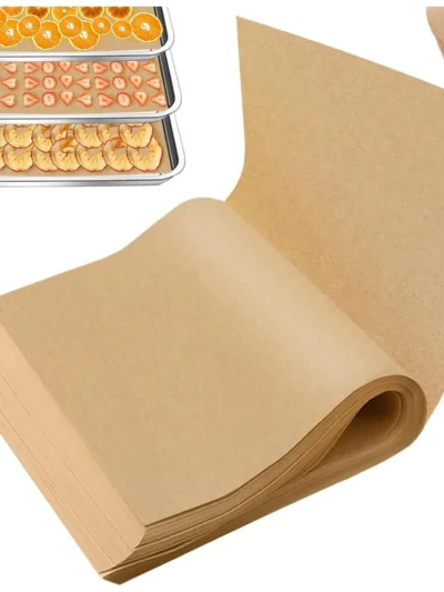 100Pcs Parchment Paper Baking Sheets Non-Stick Precut Baking Parchment Baking Paper Will Not Curl Burn Wax Paper
