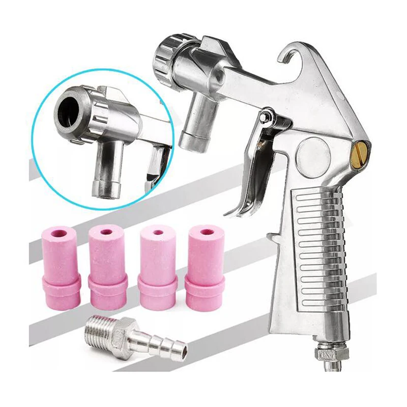 Sandblaster Feed Blast Spray Gun Sandblasting Gun Abrasive Tool Ceramic Nozzles Tips Kit Pneumatic Tools - Image 7