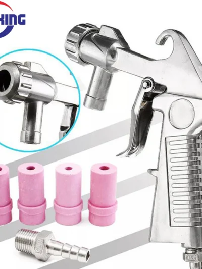 Sandblaster Feed Blast Spray Gun Sandblasting Gun Abrasive Tool Ceramic Nozzles Tips Kit Pneumatic Tools