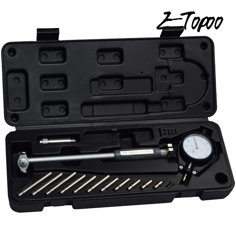 2" - 6" 0.001" Deep Engine Hole Measurement 50-160mm 0.01mm Dial Bore Indicator Gauge - Image 18