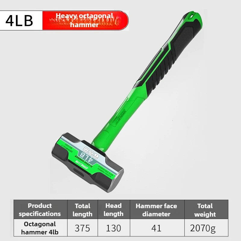 2LB-12LB Sledge Hammer Heavy Duty Octagonal Hammer - Image 12