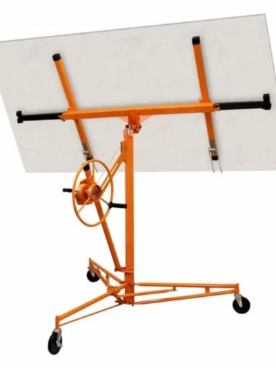 16FT Drywall Lifter Panel Hoist Jack Rolling Caster Construction Lockable 150lbs