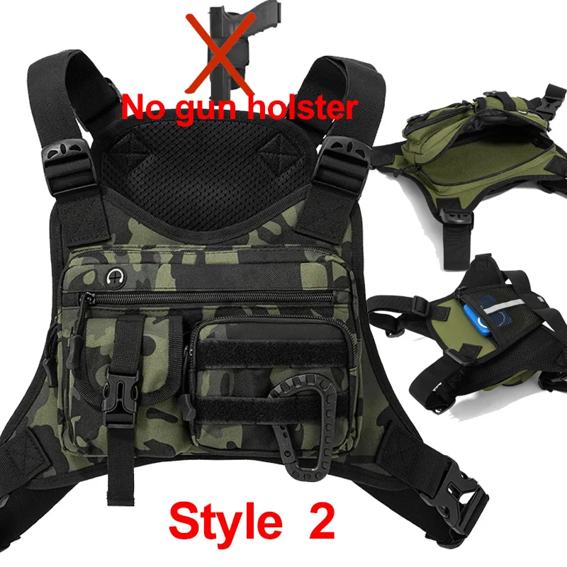 Camping Front Chest Vest Backpack Running Bag Cycling Jogging Hunting Vest - Image 7