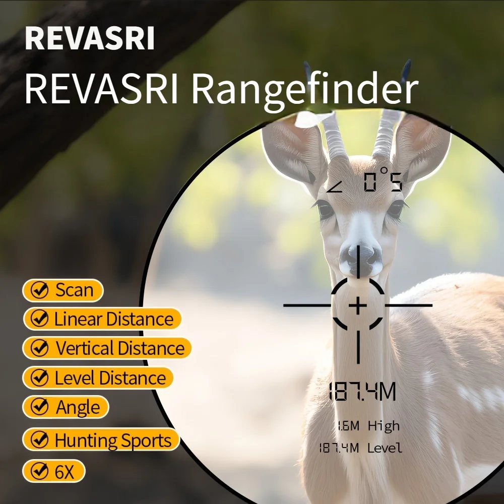 REVASRI Hunting Laser Rangefinder 1000 Yards with Rechargeable Battery Hunting Range Finder with Target Acquisition Technology E - Image 13