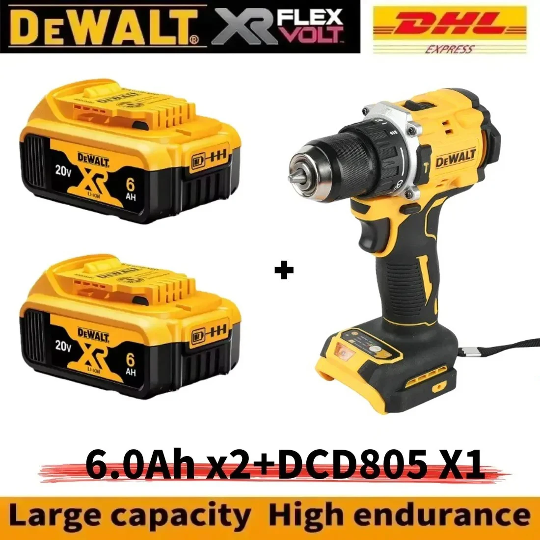 DEWALT DCD805 20V High - Performance Brushless Cordless Impact Drill & Screwdriver - Image 9