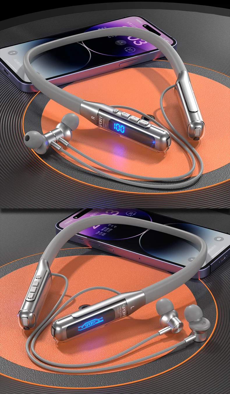 EARDECO 80 Hours Endurance Bluetooth Headphone with Microphone Wireless Headphones Bass Stereo Neckband Earphones Bluetooth 5.3 - Image 24