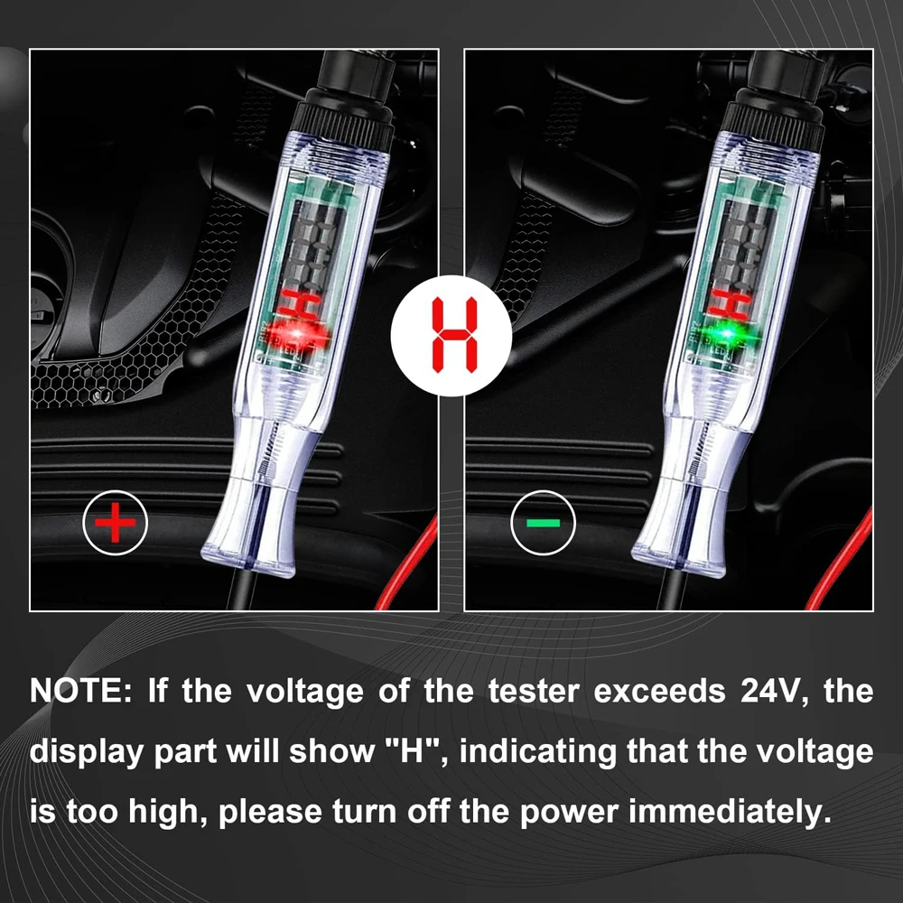 Car Truck Voltage Circuit Tester Auto 6V 24V Tools Car Diagnostic Probe Test Pen Light Bulb Electric Measuring Pen Tools - Image 4