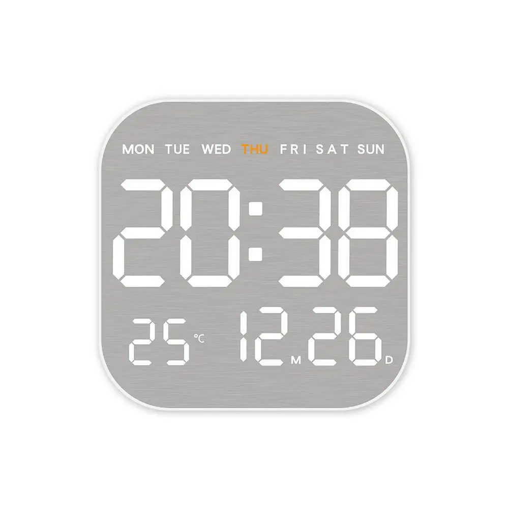 Mirror Brushed Finish Wall Clock Premium Feel Silent Wall Clock - Image 8