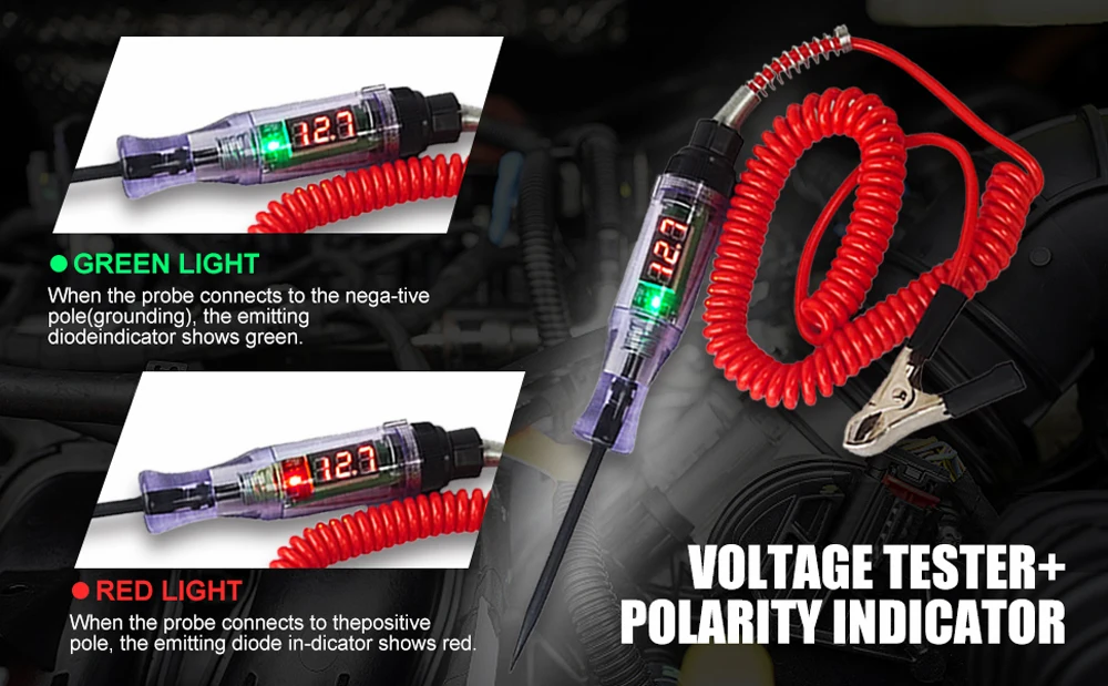 Car Truck Voltage Circuit Tester Auto 6V 24V Tools Car Diagnostic Probe Test Pen Light Bulb Electric Measuring Pen Tools - Image 26