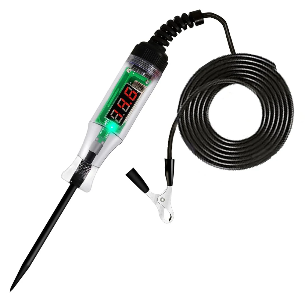 Car Truck Voltage Circuit Tester Auto 6V 24V Tools Car Diagnostic Probe Test Pen Light Bulb Electric Measuring Pen Tools - Image 7