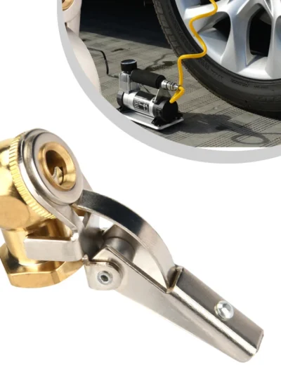 1*Inflating Nozzle Tire Inflator Valve 1/4inch Inflating Nozzle For Bicycles Motorcycles Cars Repair Tool Valve Clip