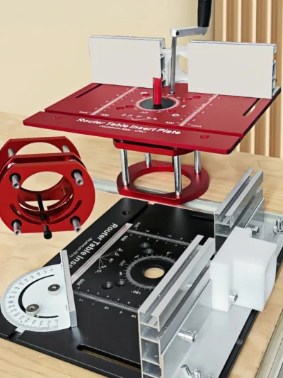 New Router Table Insert Plate Set, Router Lifts for Router Table Insert Plate