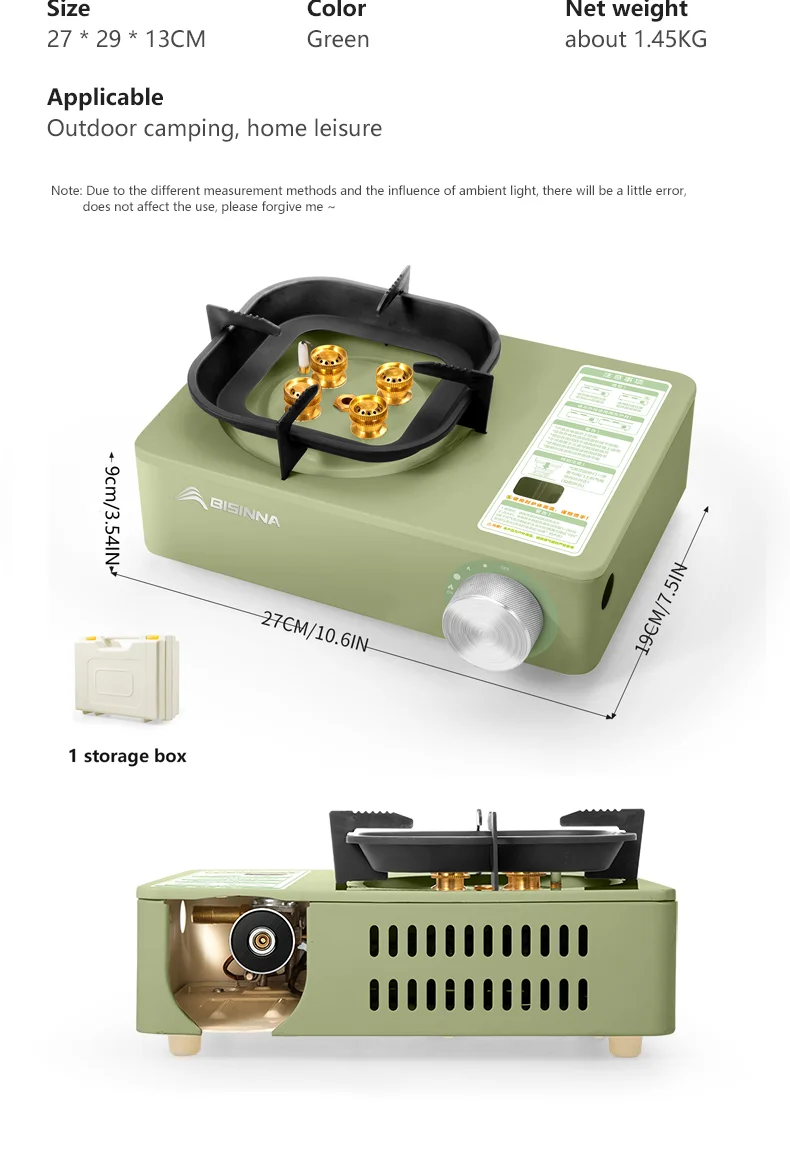 BISINNA Camping Gas Stove 5800W High Firepower Outdoor Portable Cassette Burner - Image 20