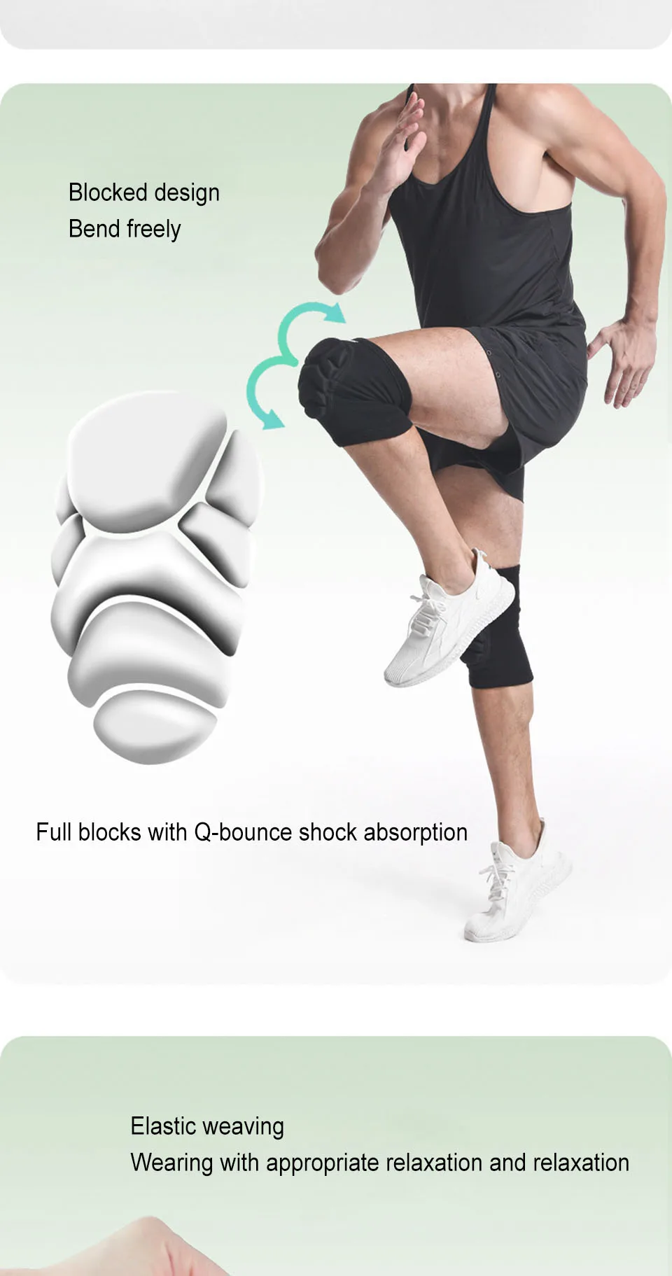 AOLIKES 1 Pair Knee Pads, Anti-Slip Collision Avoidance Kneepads with Thick EVA Foam - Image 11