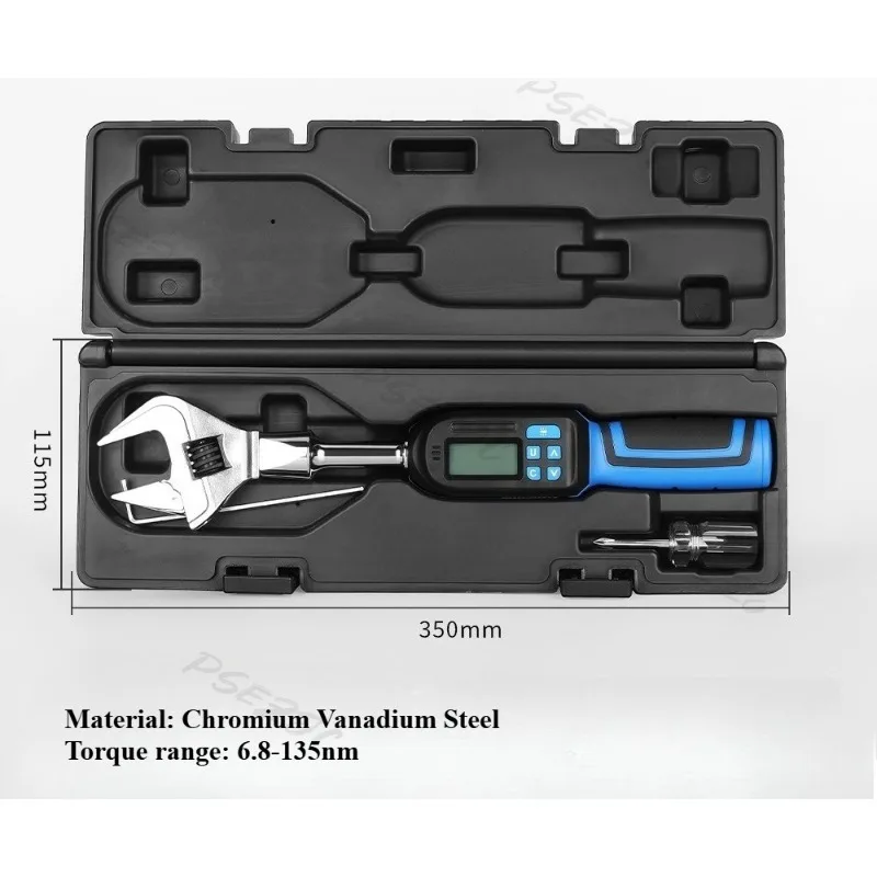 ± 2% High-precision Interchangeable Head Digital Torque Wrench Preset Torque Ratchet Wrench Four Mode Conversion - Image 17