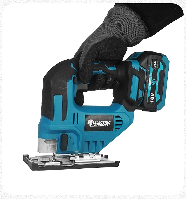 EG 3500RPM Cordless Electric Curved Saw 750W Rechargeable Electric Jig Saw Woodworking Cutting Power Tool for Makita 18V Battery - Image 19
