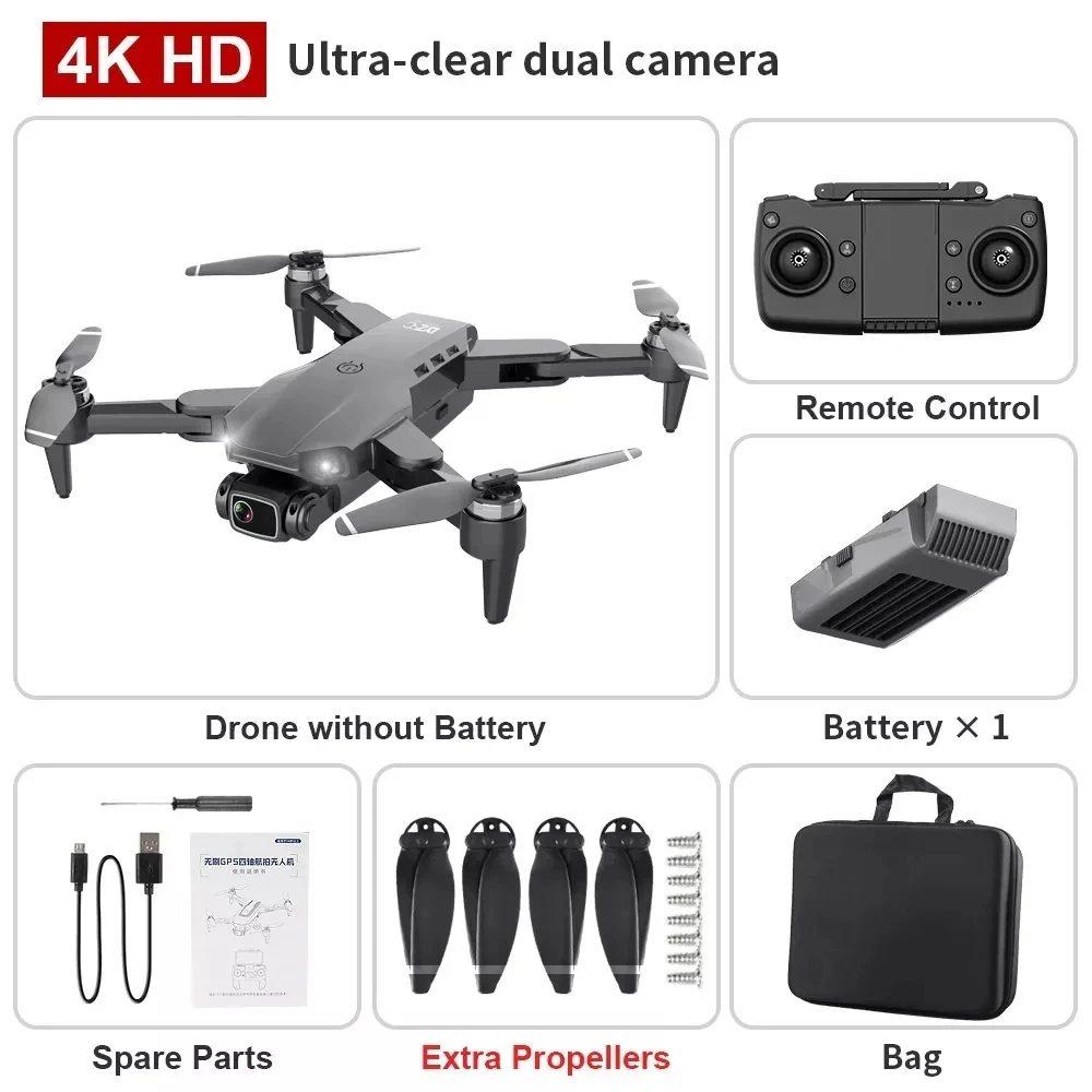 Drone L900 Pro 4K Professional 5G GPS HD Dual Camera Photography Brushless Foldable Quadcopter RC Distance 1.2KM Drones Toys - Image 10