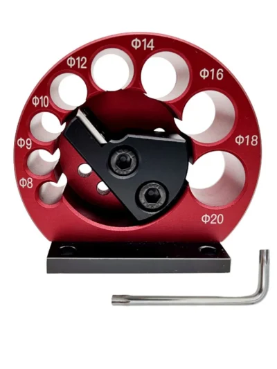 8 Holes Dowel Maker Jig Kit 8mm-20mm with Carbide Blades for Woodworking Electric Drill Milling Dowel Round Rod Auxiliary Tool