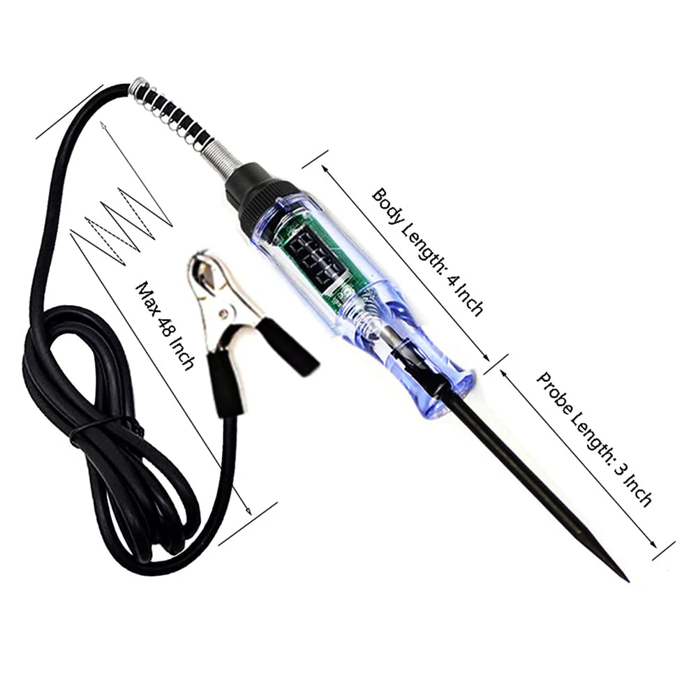 Car Truck Voltage Circuit Tester Auto 6V 24V Tools Car Diagnostic Probe Test Pen Light Bulb Electric Measuring Pen Tools - Image 9