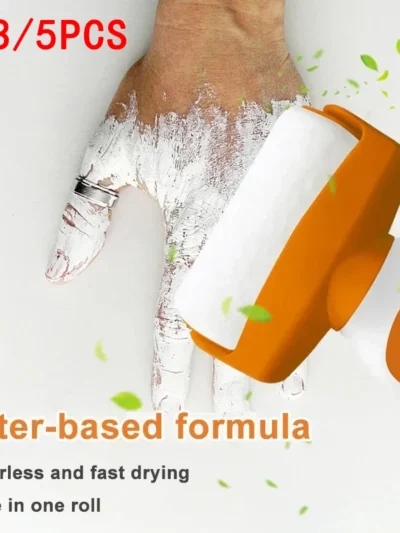 Hot Antibacterial Wall Paint Strong Repair Wall Paint Household White Latex Paint With Roller Brush for Living Room Kitchen Tool