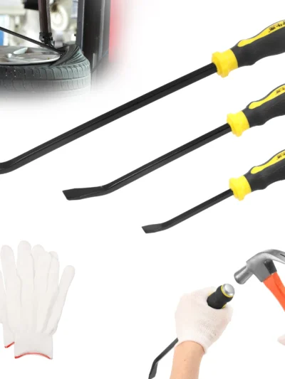 3Pcs Auto Trim Removal Tool Set Car Pry Tool Kit Car Panel Door Audio Trim Tool Kit Bumper Clips Puller Retainer Fastener Clips