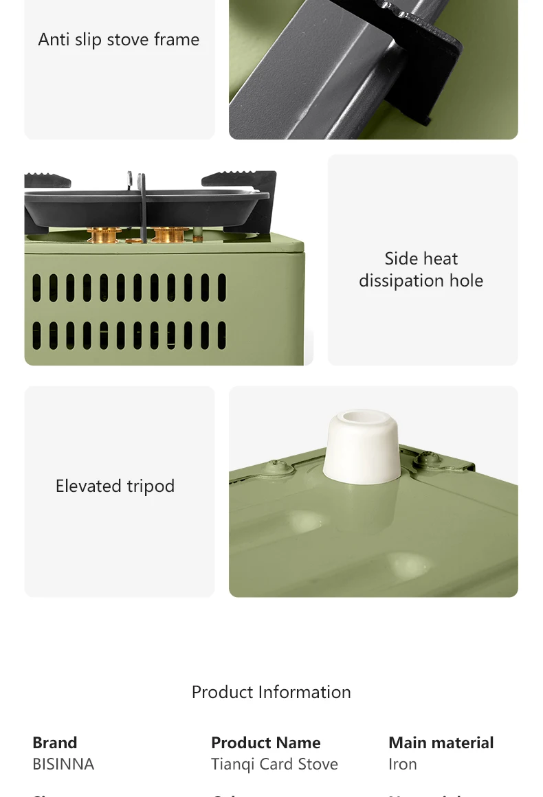 BISINNA Camping Gas Stove 5800W High Firepower Outdoor Portable Cassette Burner - Image 19