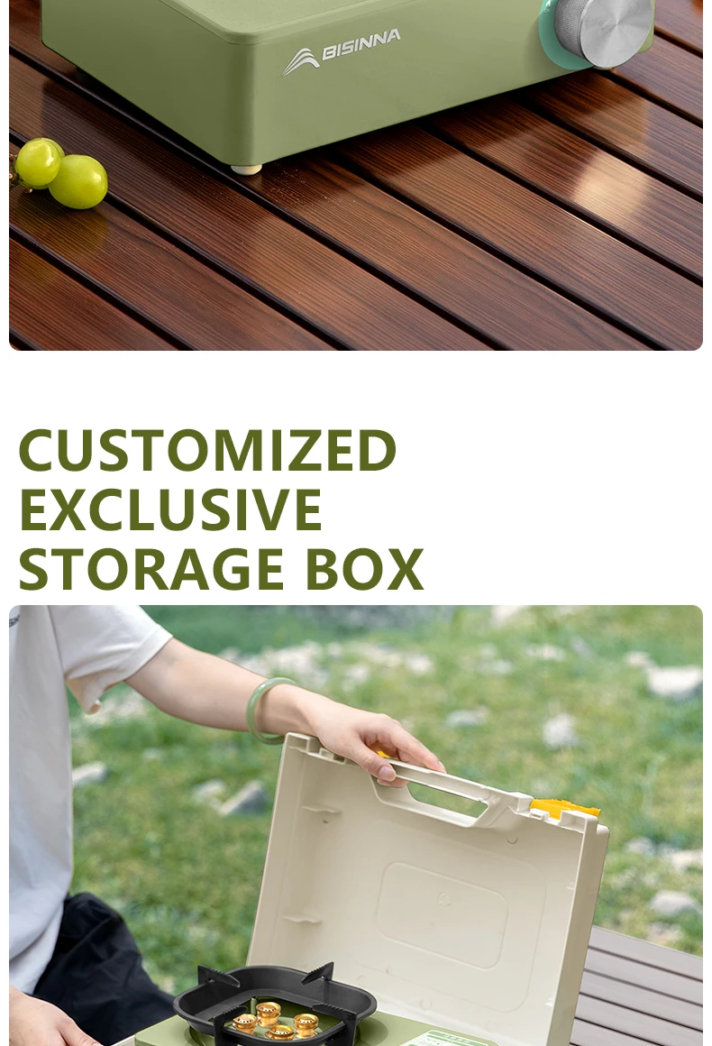 BISINNA Camping Gas Stove 5800W High Firepower Outdoor Portable Cassette Burner - Image 17